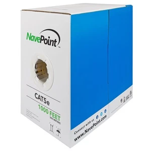 CAT5e Cable CMR Copper Riser UTP 24AWG 350MHz Network Ethernet 1000FT Yellow - Picture 1 of 4