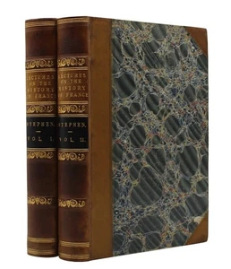 1851 FINE BINDINGS French HISTORY James STEPHEN'S Leather LECTURES - Picture 1 of 3