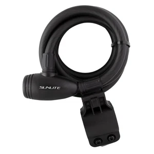 Sunlite Integrated Key Cable Lock w/Bracket, 12mm x 6 ft. - Picture 1 of 2