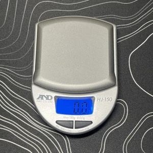 Báscula de bolsillo portátil A&D Weighing HJ-150, 310 g x 0,1 g, batería, peso Cal - Imagen 1 de 3