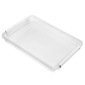 A4 Plus Clear Transparent PP Plastic Stackable Storage Box Desk Paper Magazin... - Picture 1 of 7