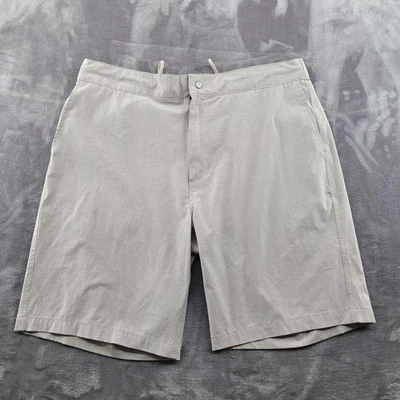 Pantalones Cortos Reyn Spooner Para Hombres 34 Caqui Aloha Elastizados Cintura Elástica Cordón Informal Foto 1 de 4