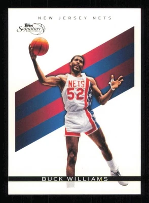 2008-09 Topps Signature #TSBWI Buck Williams #d/2325 HOFB Baloncesto Nets Casi Nuevo-Como Nuevo Foto 1 de 3