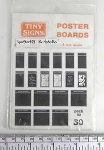 Scatole Schermo Scala Oo (4mm) - Pacco Tiny Signs N. . 30 - Britannici Rotaia - Imagen 1 de 3