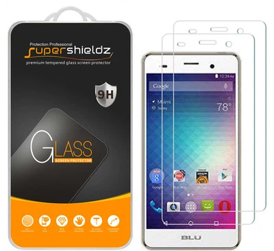 2x Protector de pantalla de vidrio templado Supershieldz para BLU Advance 5.0 HD Foto 1 de 4