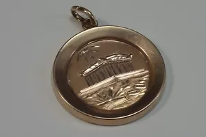 3 Gram 14K Yellow Gold "Parthenon" Pendant - Picture 1 of 3