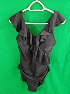 NWT blooming jelly Womens swimsuit Black SZ L One peice - Picture 1 of 7
