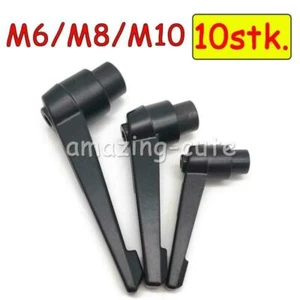 10 Set Spannhebel Klemmmutter Klemmhebel Verschlusshebel Klemmgriff M6/M8/M10 DE - Bild 1 von 5