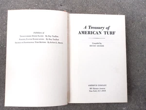 A Treasury of American Turf - Henry D. Bomze 1967 - Picture 1 of 2