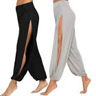 Breathable Yoga Pants Thin Hollow Workout Trousers Wide Leg Sports Pants