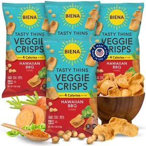Biena Tasty Thins Chickpea Snacks Variety Pack 4 Ounce Gluten Free Vegan 40 C... - Picture 1 of 7