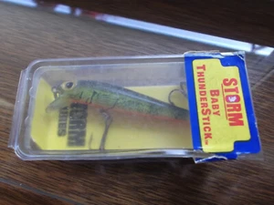 Percha natural antigua Pre Rapala Storm Baby Thunderstick XJ 60 - Imagen 1 de 3