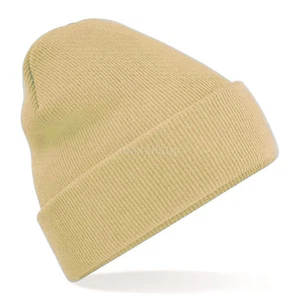 Men Hat Ribbed Solid Plain Knit Ski Cap Warm Beanie Skull Winter Cuff Hats US - Picture 1 of 30