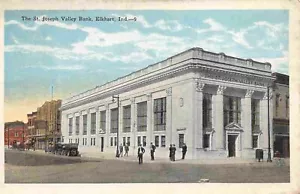 St Joseph Valley Bank Elkhart Indiana 1928 postcard - Picture 1 of 2