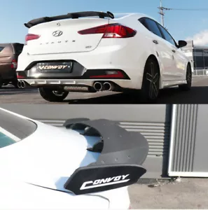 Carbon Wrap Rear Trunk Wing GT Lip Spoiler ( Fits: 2019 2020 Elantra & Sports ) - Foto 1 di 14