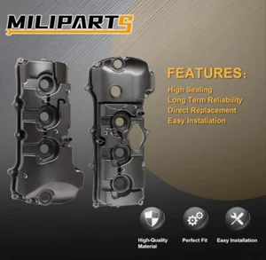 Aluminum Engine Valve Covers Left Right Compatible 2014-2019 Ford Expl KH-D11a - Picture 1 of 16