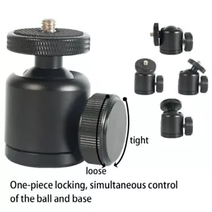 360 Degree Mini Ball Head 1/4" Mount for Camera Tripod ballhead Nikon Canon DSLR - Picture 1 of 6
