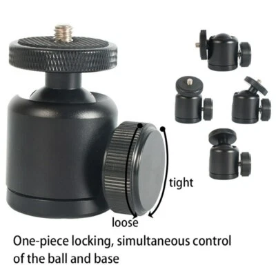 360 Degree Mini Ball Head 1/4" Mount for Camera Tripod ballhead Nikon Canon DSLR - Image 1 of 4