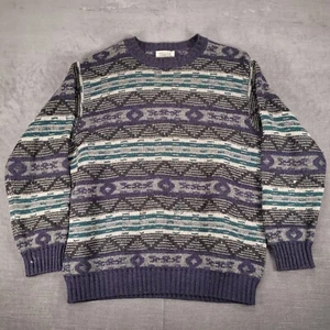 United Colors of Benetton Sweater Mens Size 49 Grandpa Dad Shetland Wool - Picture 1 of 14