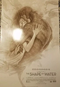 Póster promocional de película The Shape of Water 13 1/2 x 20 de James Jean Guillermo del Toro - Imagen 1 de 1
