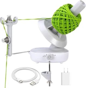 Electric Yarn Winder for Crocheting, Upgrade Dual-Spring Tension 10oz Large Cap. - Picture 1 of 9