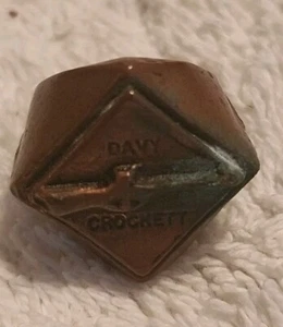 1950’s Davy Crockett CHILDS Ring, Pendant & PAPER ADVERTISING LOT, RARE WESTERN - Bild 1 von 17