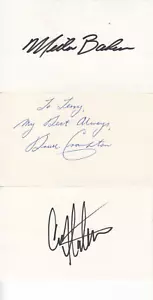 Ihre Wahl von 3 PGA Pro Golfer authentisch signiert 3x5 Index SAUBERE Signaturen - Bild 1 von 8