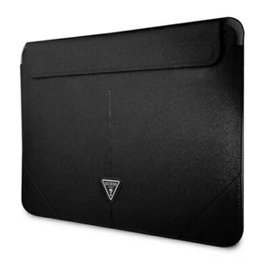 Coque Guess en cuir PU avec logo triangulaire pour Laptop 14 pouces - noir - Imagen 1 de 4