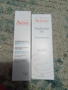 Lot Of 2Avene Cleanance Acne Medicated Clearing Treatment Cream& Hydrating Cream - Picture 1 of 1