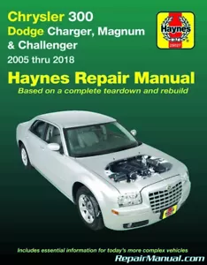 Haynes Chrysler 300 y Dodge Charger, Magnum 2005-2018 manual de reparación de automóviles:... - Imagen 1 de 1