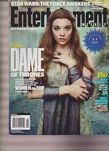 ENTERTAINMENT WEEKLY MAGAZINE #1408/09 APR 2016, DAME OF THRONES 6 OF 6 NO LABEL - Imagen 1 de 1