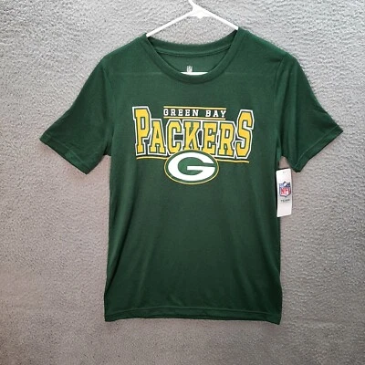 Camisa Green Bay Packers Niños Extra Grande Verde Elastizada Rendimiento NFL Fútbol Foto 1 de 4