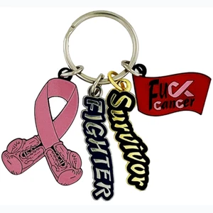 Breast Cancer Survivor Keychain - Picture 1 of 3