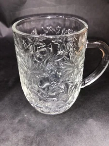 Juego de 4 tazas vintage de vidrio transparente Princess House Fantasia diseño de pascua - Imagen 1 de 4