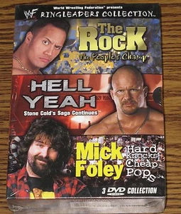 WWF: Ringleaders Collection (DVD, 2002) The Rock Stone Cold Mick Foley BRAND NEW - Foto 1 di 8