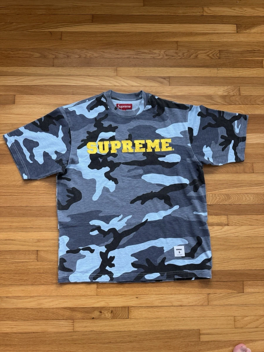 Supreme男式迷彩T恤| eBay