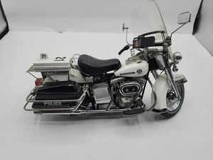Vintage Franklin Mint 1:10 Harley Davidson Polizei Motorrad. OHNE BOX - Bild 1 von 16