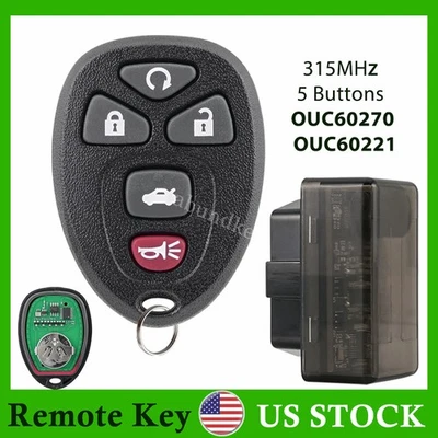 Брелок дистанционный для Chevrolet Impala 2011 - 2016 годов выпуска OUC60270 OUC60221 + программный инструмент - Изображение 1 из 4