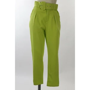 I SAW IT FIRST Pistaziengrün Gürtel hohe Taille maßgeschneidert schicke Anzughose XS - Bild 1 von 9