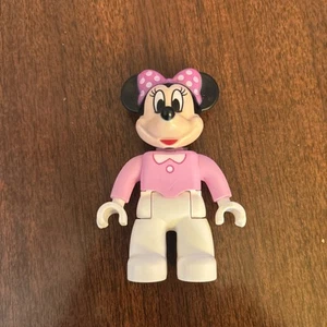 Genuine Lego Duplo Minnie Mouse Figure Loose Pink Shirt. Clean. - Picture 1 of 3