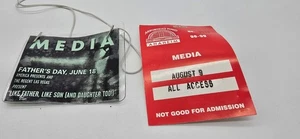 Lote de 2 pases oficiales de medios de boxeo, Las Vegas y California - Imagen 1 de 3