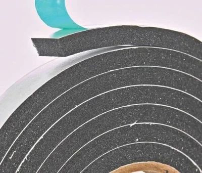 NEW FROST KING R534H BLACK FOAM WEATHER STRIPPING TAPE SELF ADHESIVE 3/4" X 10FT - Image 1 of 2