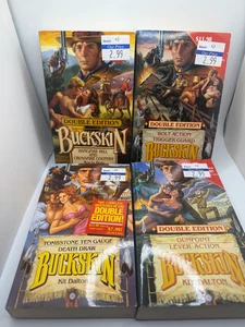 Lot of 4 Double Buckskin Kit Dalton / Roy Le Beau Western Paperbacks - Imagen 1 de 6