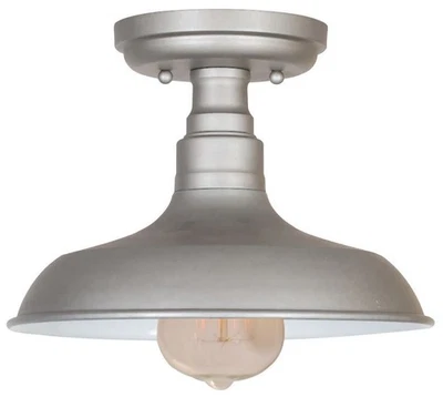 Design House 519876 Kimball 11"W accesorio de techo semi-al ras - galvanizado Foto 1 de 4