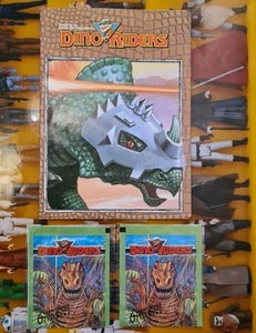 TYCO Dino Riders 1992 Euroflash 2 Stickertüten sealed + Schreibheft 1989 - Bild 1 von 3
