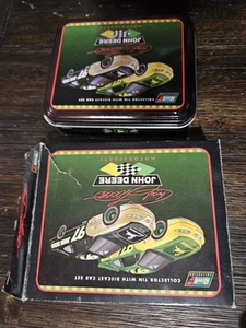 Vintage Revell Collectibles John Deere Motorcraft Authentic Racecar Tin - 2 Cars - Picture 1 of 6