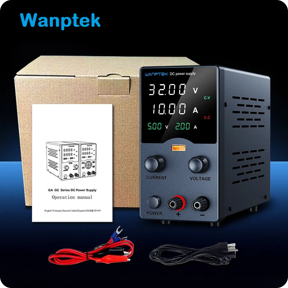 Labornetzteil Regelbar DC Netzgerät 0-32/62V,0-5/10A Schaltnetzteil hochpräzisem - Bild 1 von 4