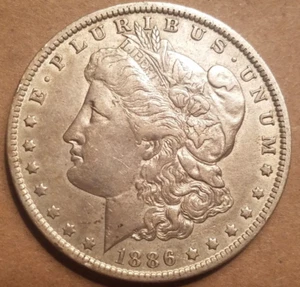 1886 O Morgan Silber Dollar Liberty Head 1 $ Münze New Orleans Prägestätte HOCHWERTIG! - Bild 1 von 8