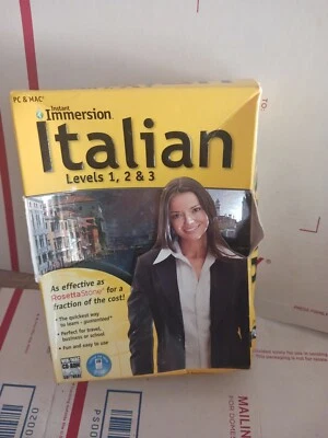 Istant Immersion Italian Levels 1-3 by Topics for Win XP/Vista & Mac OS 10.3.9 - Image 1 of 4