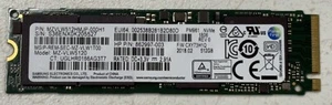 SAMSUNG 512Gb M.2 SSD Solid State Drive PM961 NVMe MZ-VLW5120 MZVLW512HMJP-000H1 - Picture 1 of 1